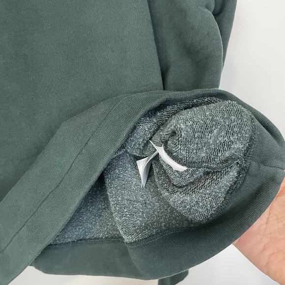 Madewell Long-Sleeve Funnel-Neck Sweatshirt Luxury Forest Large NT723 Athleisure - Picture 10 of 13